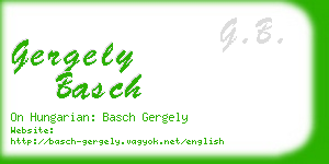 gergely basch business card
